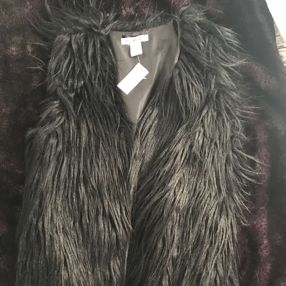 Black fur Vest